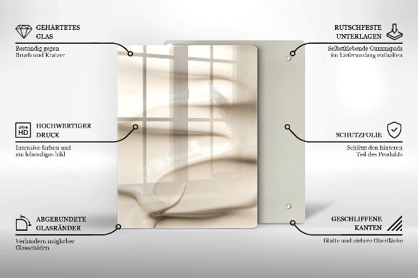 Osłona na ścianę do kuchni Kremowe lody