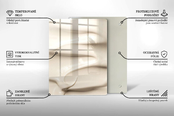 Osłona na ścianę do kuchni Kremowe lody