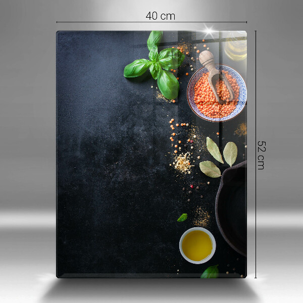 Osłona na ścianę do kuchni Miseczki z przyprawami