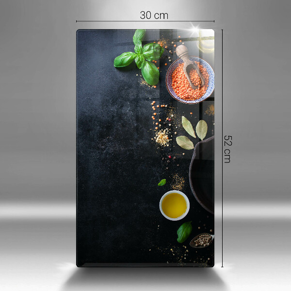 Osłona na ścianę do kuchni Miseczki z przyprawami