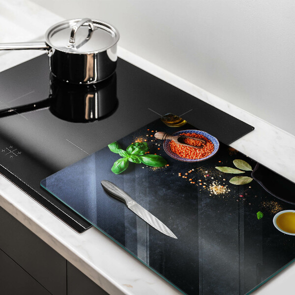 Osłona na ścianę do kuchni Miseczki z przyprawami