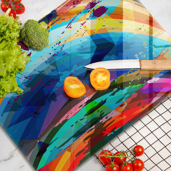 Osłona ściany przy kuchence gazowej Kolorowe plamy farb