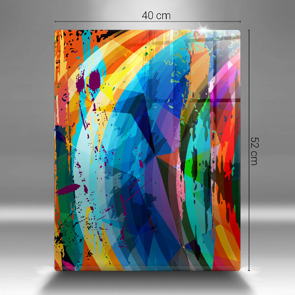 Osłona ściany przy kuchence gazowej Kolorowe plamy farb