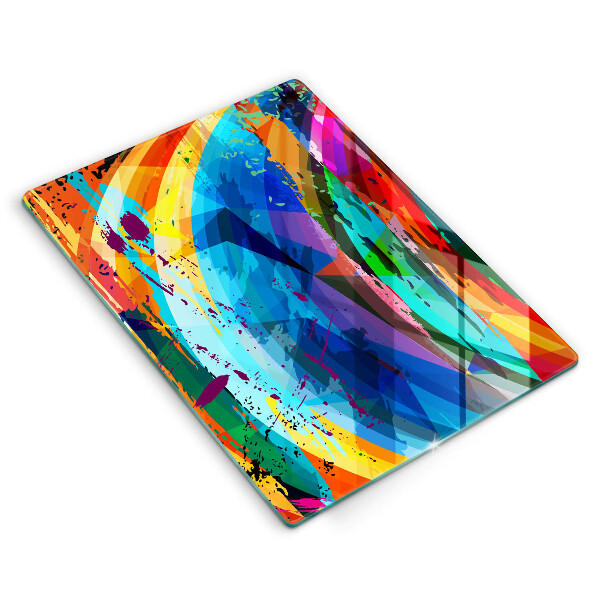 Osłona ściany przy kuchence gazowej Kolorowe plamy farb