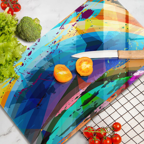 Osłona ściany przy kuchence gazowej Kolorowe plamy farb