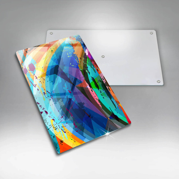 Osłona ściany przy kuchence gazowej Kolorowe plamy farb