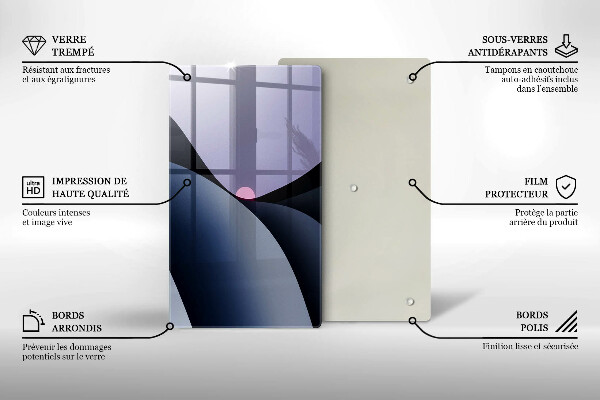 Osłona ściany przy kuchence gazowej Abstrakcja kształty