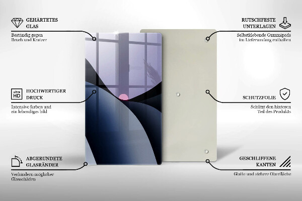Osłona ściany przy kuchence gazowej Abstrakcja kształty