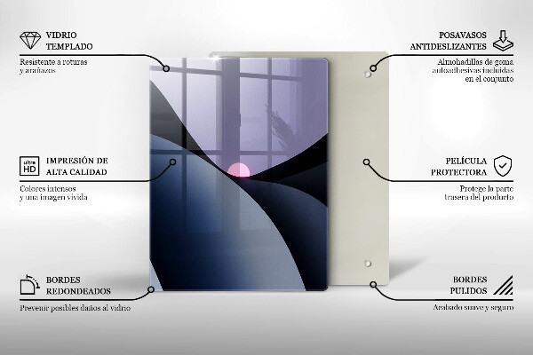 Osłona ściany przy kuchence gazowej Abstrakcja kształty