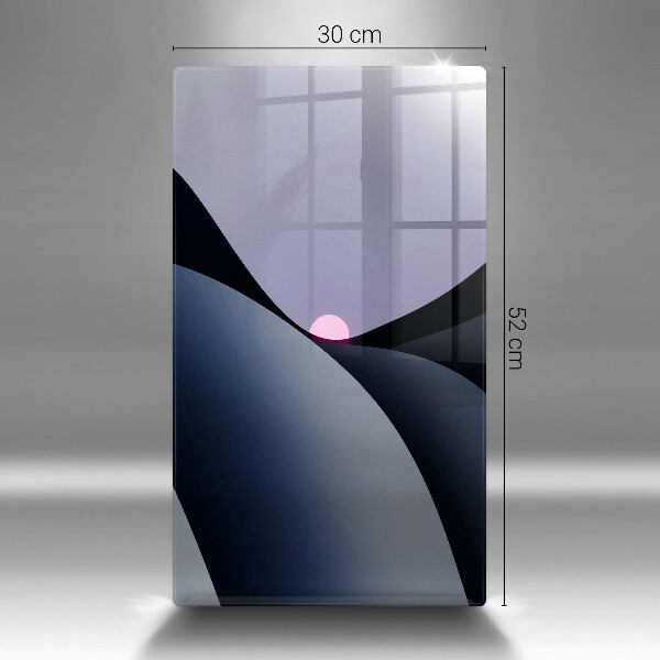 Osłona ściany przy kuchence gazowej Abstrakcja kształty