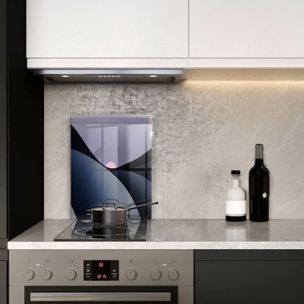 Osłona ściany przy kuchence gazowej Abstrakcja kształty