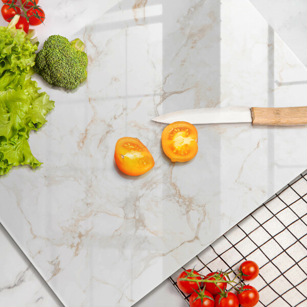 Osłona ściany przy kuchence gazowej Elegancki kamień marmur