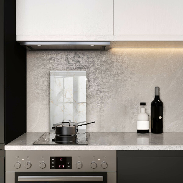 Osłona ściany przy kuchence gazowej Elegancki kamień marmur