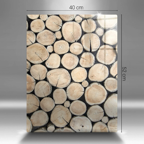 Osłona do kuchni na ścianę Drewno pnie drzew