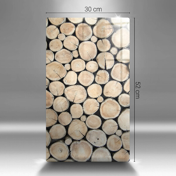 Osłona do kuchni na ścianę Drewno pnie drzew