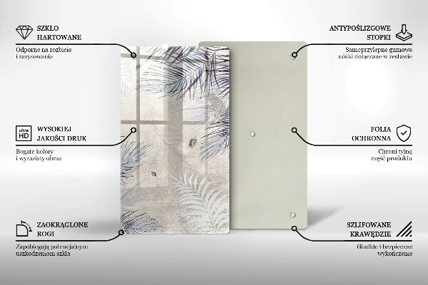 Płyta ochronna na indukcję Subtelne liście