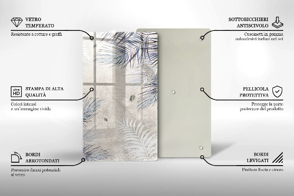 Płyta ochronna na indukcję Subtelne liście