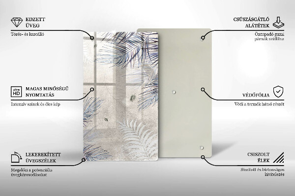 Płyta ochronna na indukcję Subtelne liście