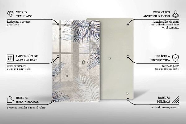 Płyta ochronna na indukcję Subtelne liście