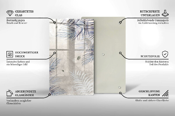 Płyta ochronna na indukcję Subtelne liście