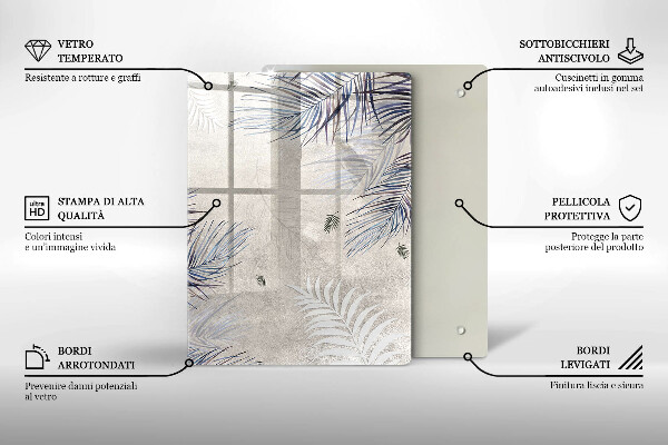 Płyta ochronna na indukcję Subtelne liście