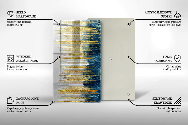 Osłona ściany przy kuchence gazowej Designerska abstrakcja