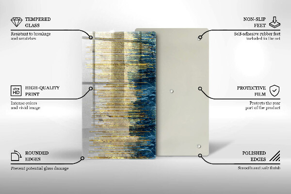 Osłona ściany przy kuchence gazowej Designerska abstrakcja
