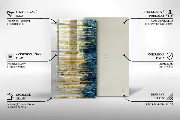 Osłona ściany przy kuchence gazowej Designerska abstrakcja