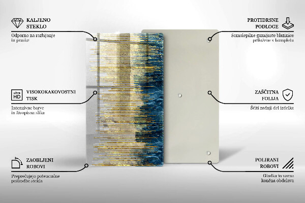 Osłona ściany przy kuchence gazowej Designerska abstrakcja
