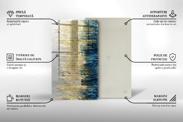 Osłona ściany przy kuchence gazowej Designerska abstrakcja