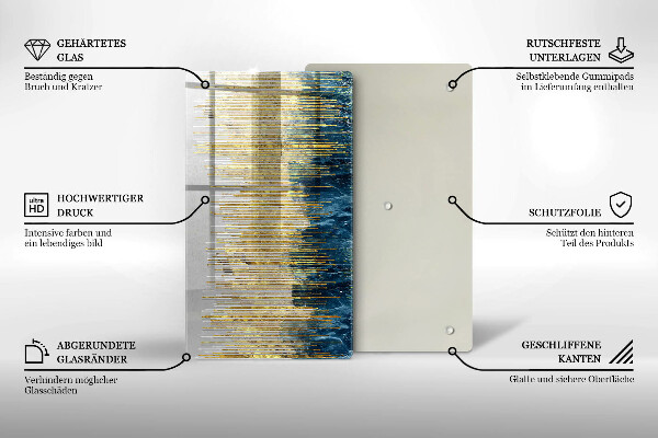 Osłona ściany przy kuchence gazowej Designerska abstrakcja