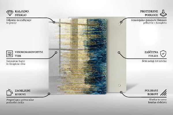Osłona ściany przy kuchence gazowej Designerska abstrakcja