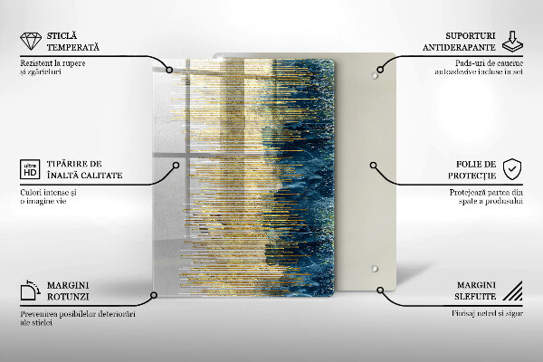 Osłona ściany przy kuchence gazowej Designerska abstrakcja