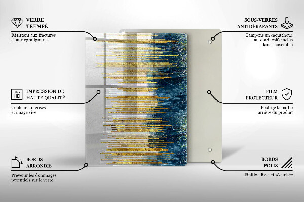 Osłona ściany przy kuchence gazowej Designerska abstrakcja