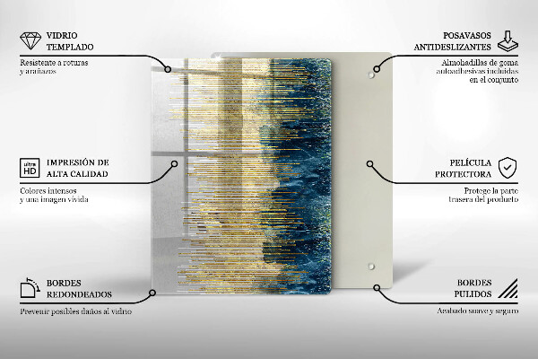 Osłona ściany przy kuchence gazowej Designerska abstrakcja