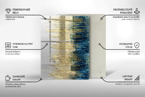Osłona ściany przy kuchence gazowej Designerska abstrakcja