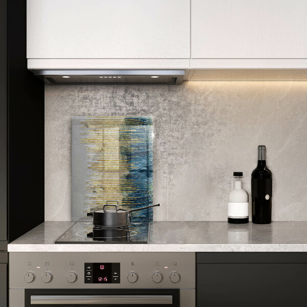 Osłona ściany przy kuchence gazowej Designerska abstrakcja