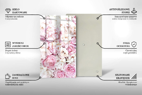 Osłona ściany przy kuchence gazowej Bukiet piwonii