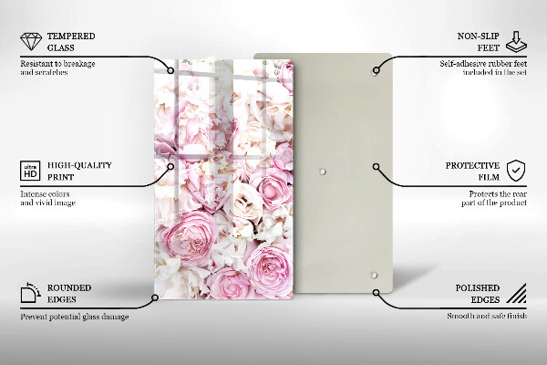 Osłona ściany przy kuchence gazowej Bukiet piwonii