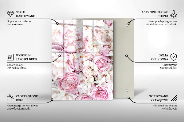 Osłona ściany przy kuchence gazowej Bukiet piwonii