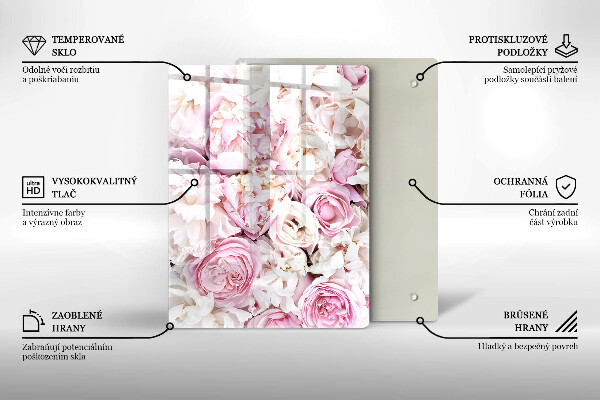 Osłona ściany przy kuchence gazowej Bukiet piwonii