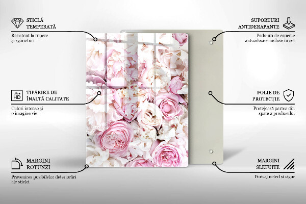 Osłona ściany przy kuchence gazowej Bukiet piwonii