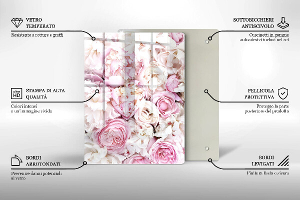 Osłona ściany przy kuchence gazowej Bukiet piwonii