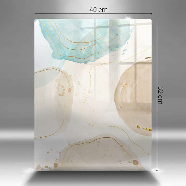 Osłona ściany przy kuchence gazowej Boho plamy i złoto