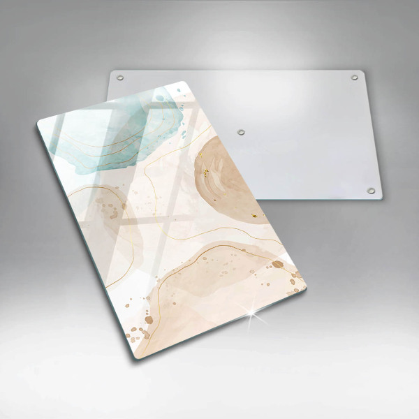 Osłona ściany przy kuchence gazowej Boho plamy i złoto