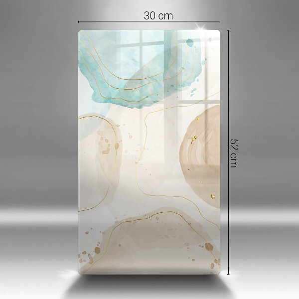 Osłona ściany przy kuchence gazowej Boho plamy i złoto