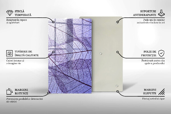 Osłona ściany przy kuchence gazowej Liście z żyłkami