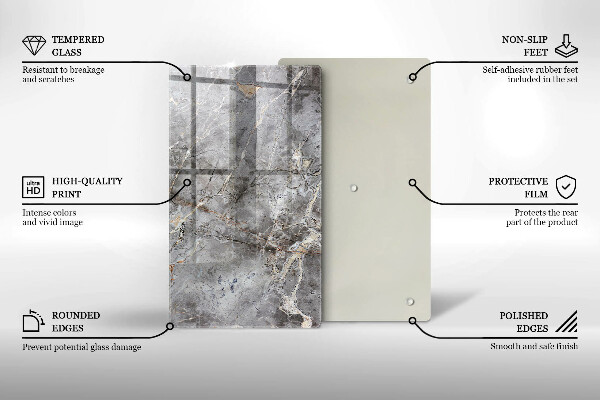 Osłona ściany przy kuchence gazowej Tekstura kamienia