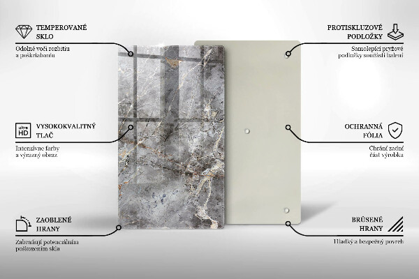 Osłona ściany przy kuchence gazowej Tekstura kamienia