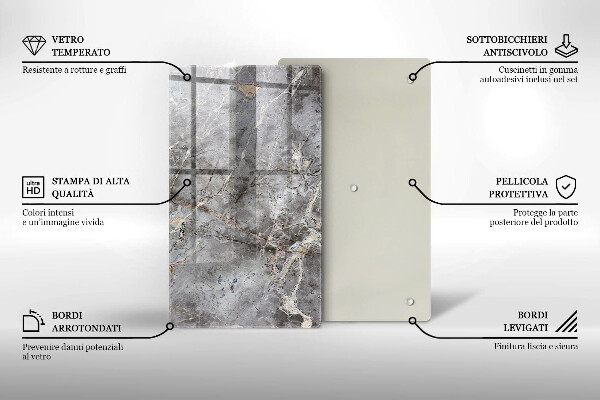 Osłona ściany przy kuchence gazowej Tekstura kamienia